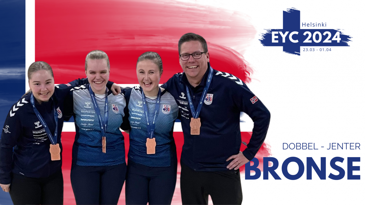 Bronse og ny europeisk rekord i dobbel for jenter – EYC 2024 - thumbnail