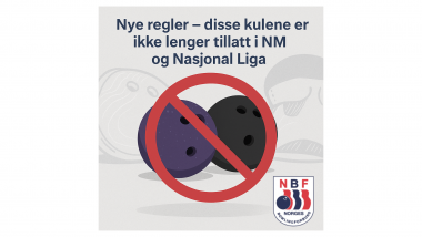 Nye regler for bruk av bowlingkuler ved NBFs arrangementer – uretan-kuler begrenses - thumbnail