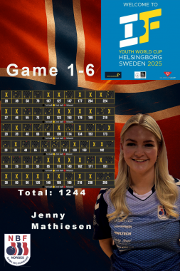 Jenny åpner sterkt – avslutter med 255 og tar 3. plass etter dag 1 - thumbnail